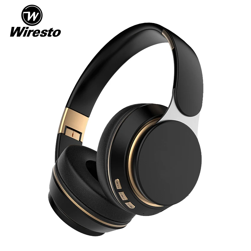 Беспроводная bluetooth-гарнитура Wiresto 5 0 стерео гарнитура с шумоподавлением складная