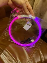 Night-Dog-Collars Glowing Flashing Rechargeable LED HILIFE Night-Safety Luminous