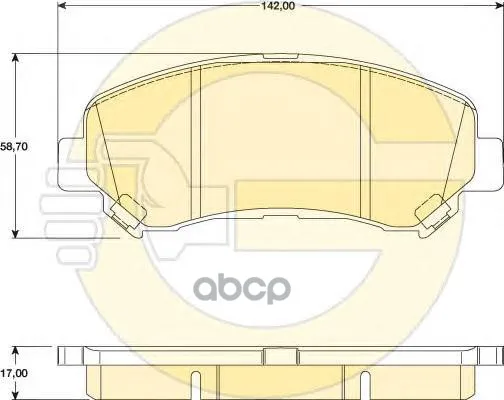 Колодки Тормозные Nissan Qashqai 1.6/2.0 07-/X-Trail 07- Передние Girling 6134679 Girling арт. 6134679