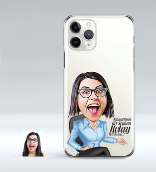 

Personalized Women 'S Easy Grow Caricature of iPhone 11 Pro Slim Transparent Silicone Phone Kapağı-2