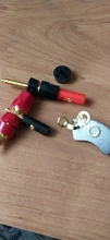 1 par (negro + rojo) de terminales Rojo Negro amplificador de conector Terminal de encuadernación conector tipo Banana para altavoz Jack adaptador de enchufe