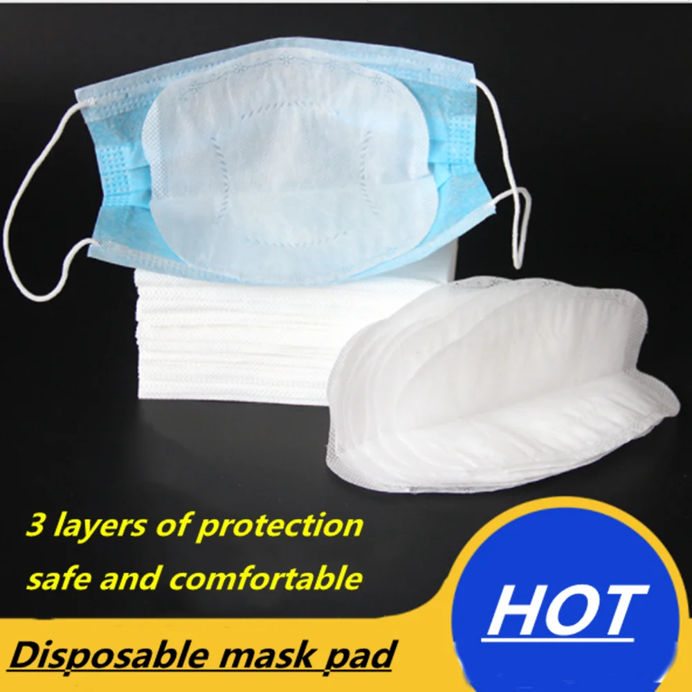 

Disposable Mask n95 Isolation Filter Pad Replacement Inner Gasket Nonwoven Fabric Three Layers Protection against influenza viru