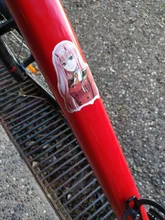 Pegatinas de Anime Darling in the Fanxx Zero Two 02 para ordenador portátil, equipaje, Maleta de motocicleta, monopatín, pegatinas de PVC, 50 Uds.