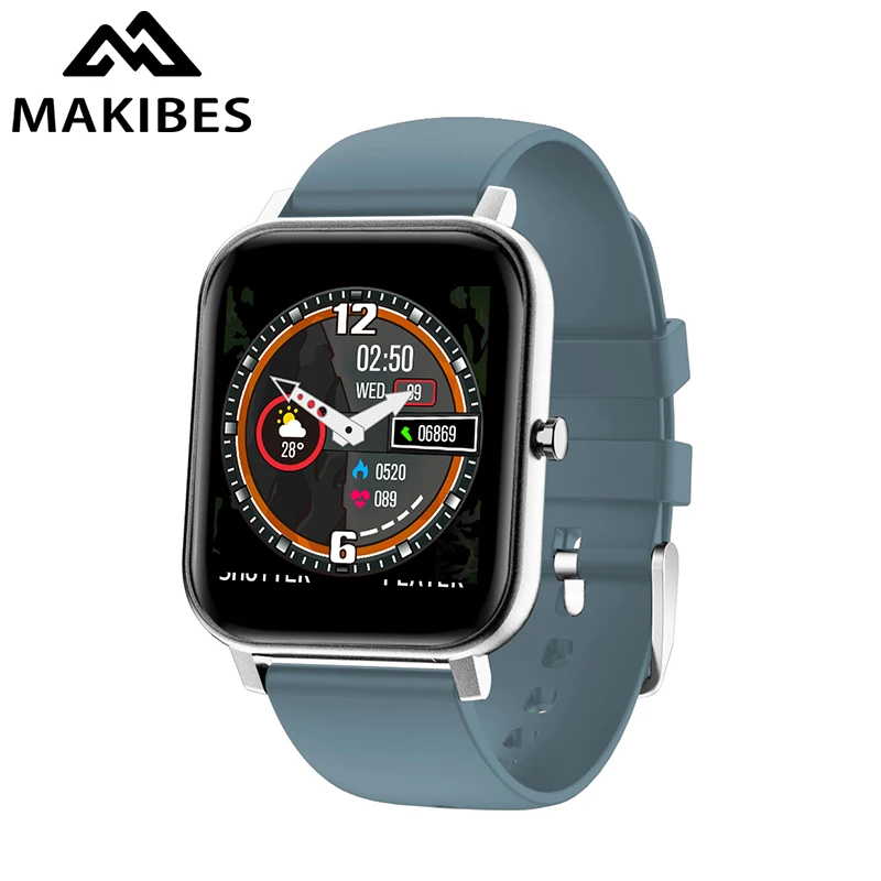 MAKIBES V20 1,4, большой экран, Смарт-часы, браслет, HR, кровяное давление, здоровье, водонепроницаемый браслет, фитнес-трекер для имитации GTS