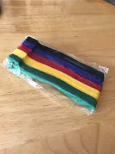 Ties Cable-Tie-Wire Loop-Wrap Colored-Plastics Nylon T-Type Reusable Zip-Bundle 50pcs