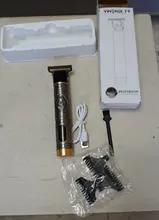 Caja de batería recargable LCD cabello hombres peluquero maquinilla para cortar el pelo Máquina para cortar cabello de Trimmer tijeras Cortadoras de barba