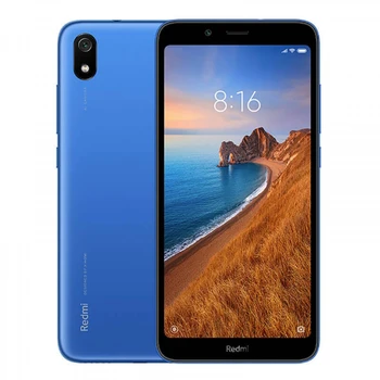 Перейти на Алиэкспресс и купить Xiaomi Redmi 7A, синий цвет (синий), 32 Гб встроенной памяти 2 Гб оперативной памяти, две sim-карты, глобальная версия экрана HD 5,4