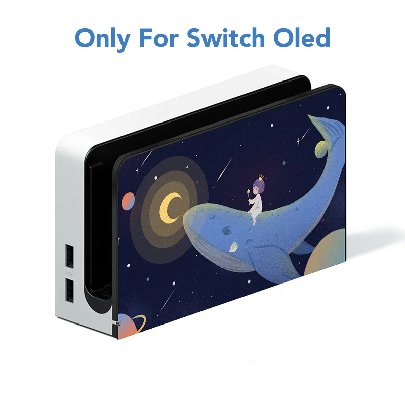Doca para Nintendo Criar o Seu Personalizado Bonito Case Switch Oled Anime Decalque Capa Rosa Branco Roxo Preto Base Cores Próprio - Image 5