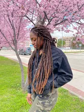 Sintético de Locs trenzas de Crochet trenzas de pelo sin nudos gancho teme Color degradado trenzado extensiones de cabello para las mujeres X-TRESS