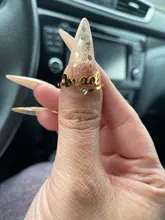 Letdiffery-Anillos personalizados con nombre de piedra de nacimiento para mujer, joyería personalizada de cristal ajustable de acero inoxidable, regalos de cumpleaños únicos