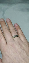 Auxauxme-Anillo de boda con diseño de onda dorada para hombre y mujer, sortija de compromiso con grabado de nombre de amantes de la boda