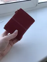 Cartera de piel sintética suave para mujer, cartera amarilla de marca, monedero Mini con broche, tarjetero, billetera corta, Bolso pequeño Delgado, llavero con cremallera