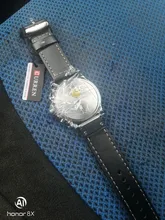 CURREN – reloj de pulsera deportivo para hombre, a prueba de agua, de cuarzo, militar, de cuero genuino, masculino