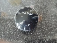 Voltímetro Digital para motocicleta, voltímetro Digital con pantalla LED, resistente al agua, Mini DC5V-48V redondo