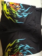 Tiger Flame-bañadores de talla grande para hombre, ropa de playa, pantalones cortos, traje de baño