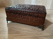 NAIERDI-caja de madera antigua para pies, Protector de esquina de pierna, triángulo rota tallada, soporte decorativo para muebles, 40x30mm, 4 Uds.