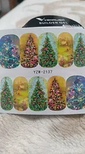 Nail-Sticker Snowman-Designs New-Year-Slider Xmas-Decals Tattoo Full-Cover Christmas