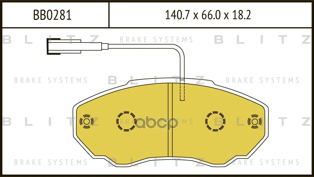 Колодки Тормозные Дисковые Citroen Jumper 02-/Fiat Ducato 02-/Peugeot Boxer 02- Blitz арт. BB0281