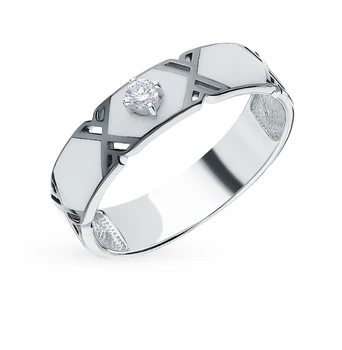 

Gold ring with enamel and diamonds sunlight sample 585