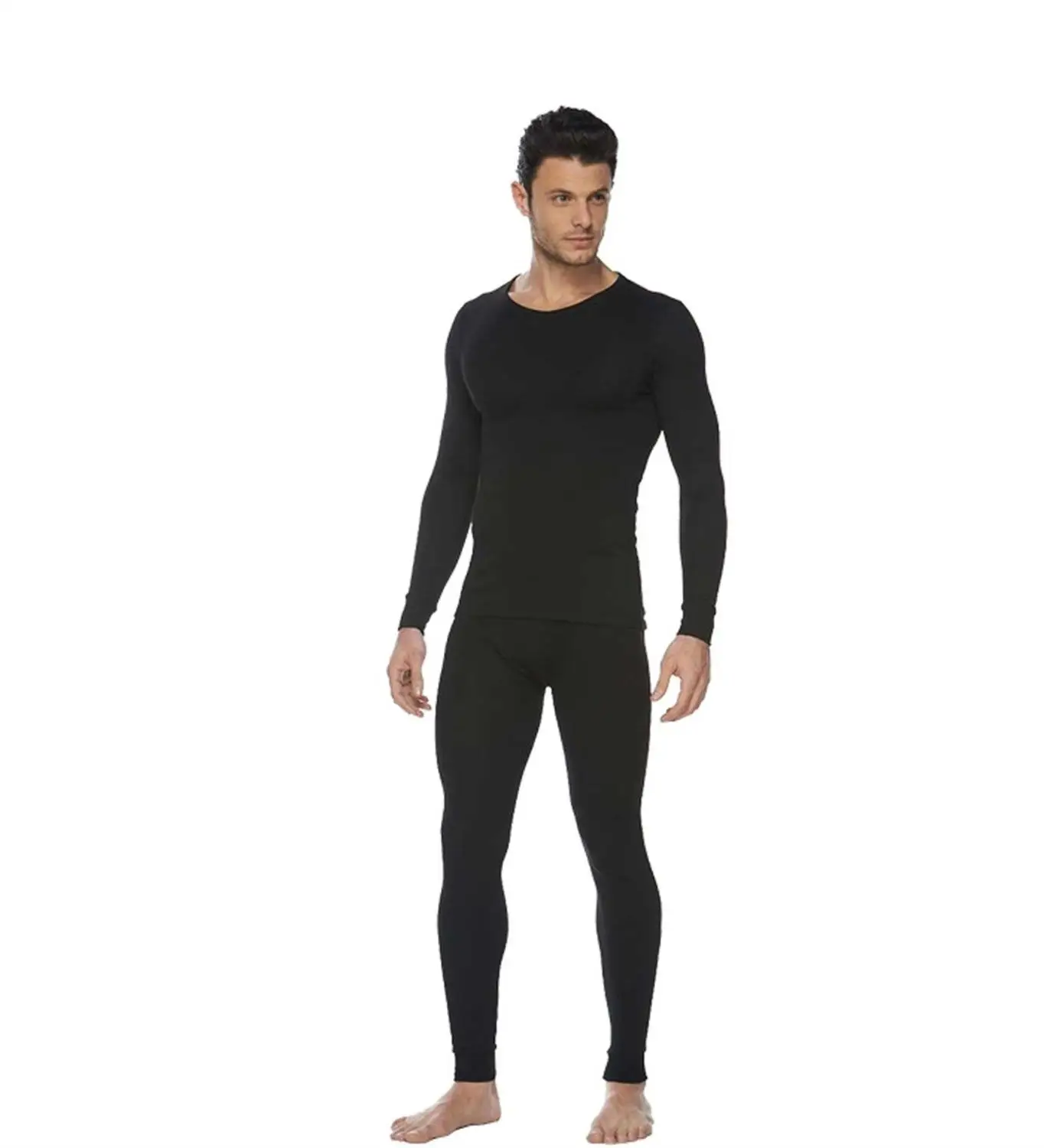 2023 new quick dry men s sets running compression sport suits basketball tights clothes fitness jogging sportswe New Thermal Underwearsets Compression Fleece Sweat Quick Drying Thermo Long Johns Men Shirt+Pants Warm Thick Plus