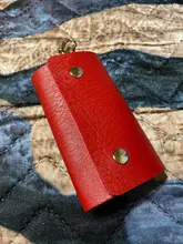 Llavero PU de las mujeres de los hombres de llaveros cartera cubierta de Hasp de moda billeteras para llaves organizador de bolsa de almacenamiento de regalo creativo