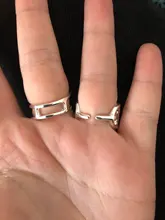 Foxanry-anillos de fiesta de Plata de Ley 925, cadena Simple hueca, Cruz, geométrica, diseño creativo hecho a mano, regalos de joyería para novia