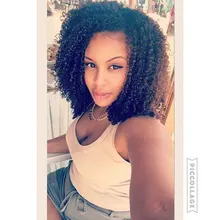 3C4A-extensiones de cabello rizado mongol para mujeres negras, microeslabones, extensiones de cabello humano ondulado, Clip a granel, YouMay virgen