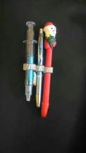 Bolígrafo con muelle DE Metal DE UN/doble/Triple agujero, soporte con Clip de bolsillo para médicos enfermeros, suministros de oficina, 1 ud.