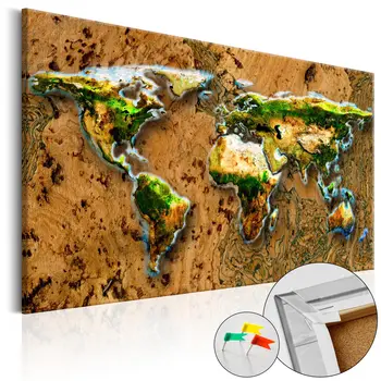 

Pictures of Cork-World Jungle [Cork Map] - 120x80 cm