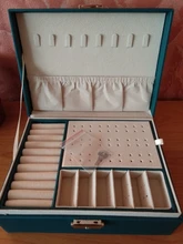 Joyero de cuero de alta capacidad para mujer, organizador de joyas de viaje, multifunción, collar, pendientes, caja de almacenamiento de anillo, regalos para mujer