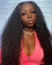 Color rubio rizado 13X4 frente de encaje pelucas de cabello humano Pre arrancado 180% brasileño encaje Frontal pelucas de cabello Remy rizado para las mujeres