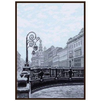 

08.023 set for embroidery palette 'Italian Bridge. St. Petersburg '19x27 cm