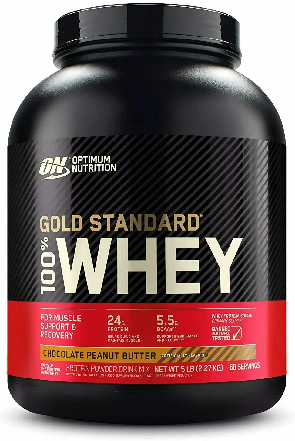 Протеин Optimum Nutrition 100% Whey Gold Standard (2270 г) шоколадно-арахисовая паста | Красота и