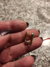 Ganchos de cierre de pendientes para mujer, accesorios de joyería hechos a mano, diseño de moda, ganchos para pendientes hueca