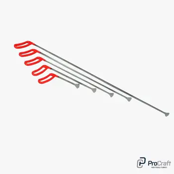 

ProCraft Pdr Paintless Dent Repair Whale Tail Set Head:35mm 5 Pcs 1 Set Spring Steel