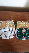 Reusable Baby Nappy Diaper-Cover Pocket-Diaper OS New-Print Hot-Sale 4pcs/Set