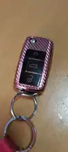 Funda para llave de coche estilo carbono TPU suave, accesorios de Seat León para VW, Polo, Golf, Passat, Skoda, Octavia, A5, Bora, Jetta, Seat Ibiza