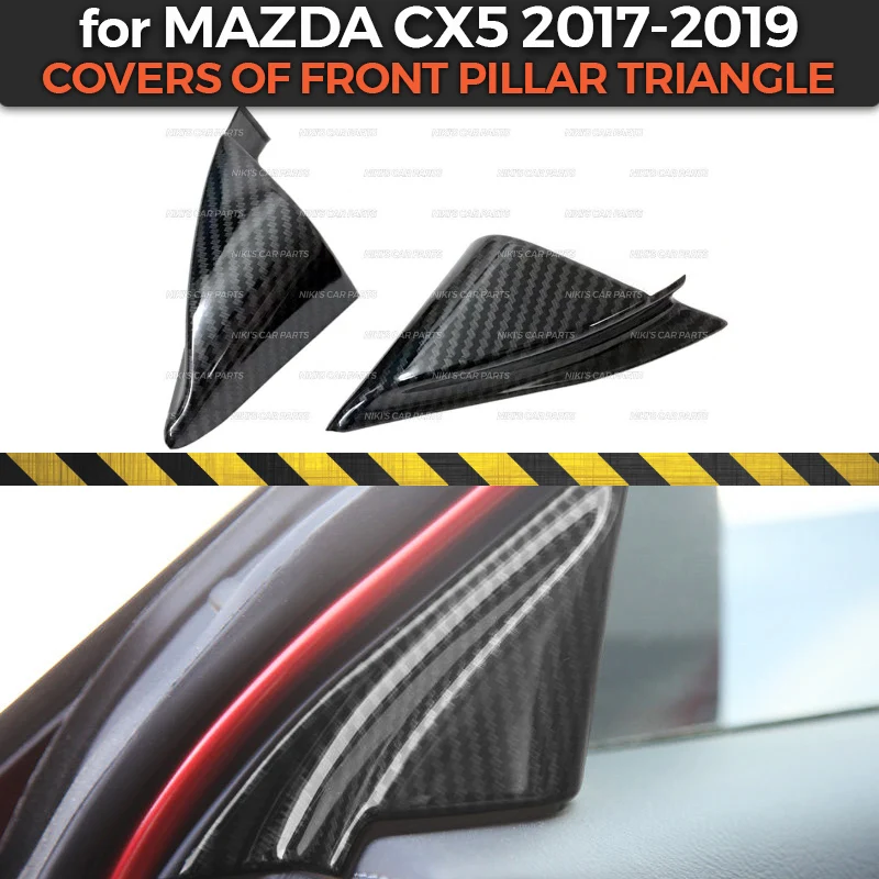 Накладки на передние стойки для Mazda CX5- ABS пластик 2 шт. литье украшение автомобиля Стайлинг интерьер
