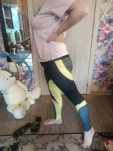 Caliente Sexy malla mallas con estampado para ejercicio físico para las mujeres ropa deportiva entrenamiento Leggins mujer Pantalones Slim elástico push up Dropshipping. Exclusivo.