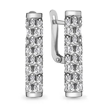 

Earrings made of silver with cubic zirconia