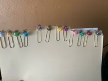 Domikee-clips de papel marcapáginas de metal para oficina y escuela, bonitos y creativos, clips de nota fina para estudiantes, suministros de papelería