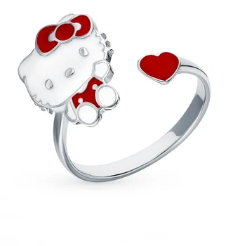 

Silver ring with enamel sunlight