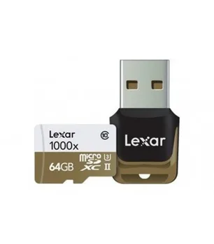 

LEXAR MICRO SDXC 64 GB 150 M/S UHS-II 1000x + USB 3.0 adapter