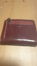 Cartera de piel auténtica de alta calidad para hombre, carteras masculinas cortas Vintage, con cremallera, monedero, Portomonee