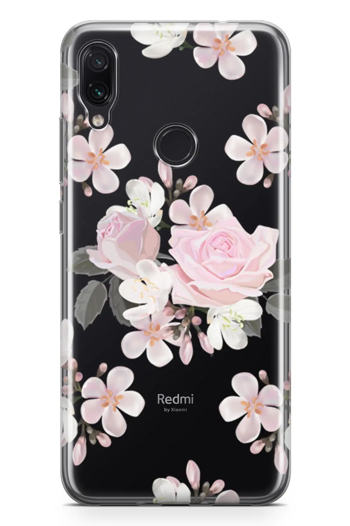 Прозрачный чехол для Xiaomi Redmi Note 7 Pro серии Rosie Evangeline|Бамперы| |