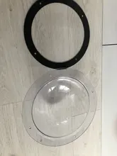 Ventana de ojo de buey para perro, redonda y transparente, para valla, Pet Peek Look Out, cúpula duradera