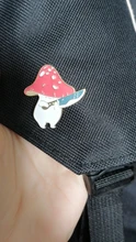 Bag Accordion Jewelry Brooches Guitar Badge-Plant Lapel-Pin Gift Cute Mushroom Custom