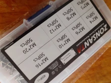 Screw-Assortment-Kit Countersunk-Head Flat-Head Wood-Thread Self-Tapping Smal M2-Cross