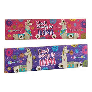 

Wall mounted coat hanger Wood (5 x 15 x 60 cm)