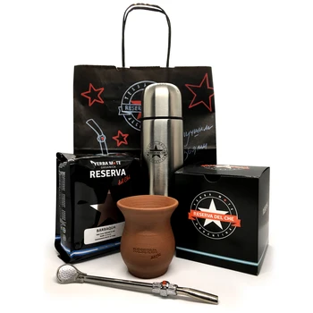 

Gift Set Reserva del Che big with clay vessel, tea mate, art. 014_BIG